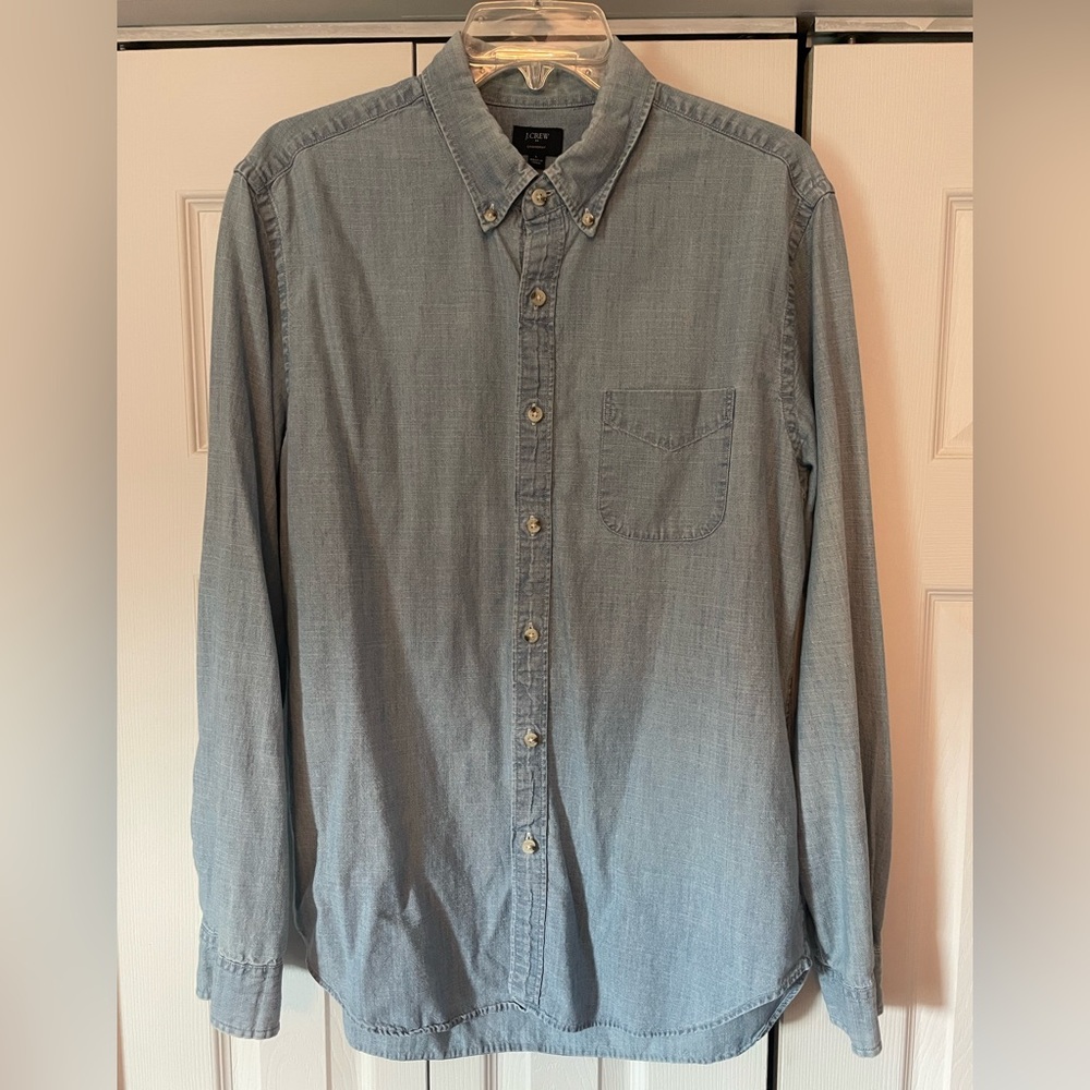 J. Crew Light Blue Casual Button-Down Shirt